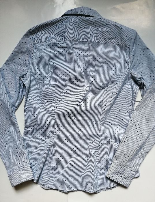 H&M HM niebieska koszula w kropki 38 - nowa