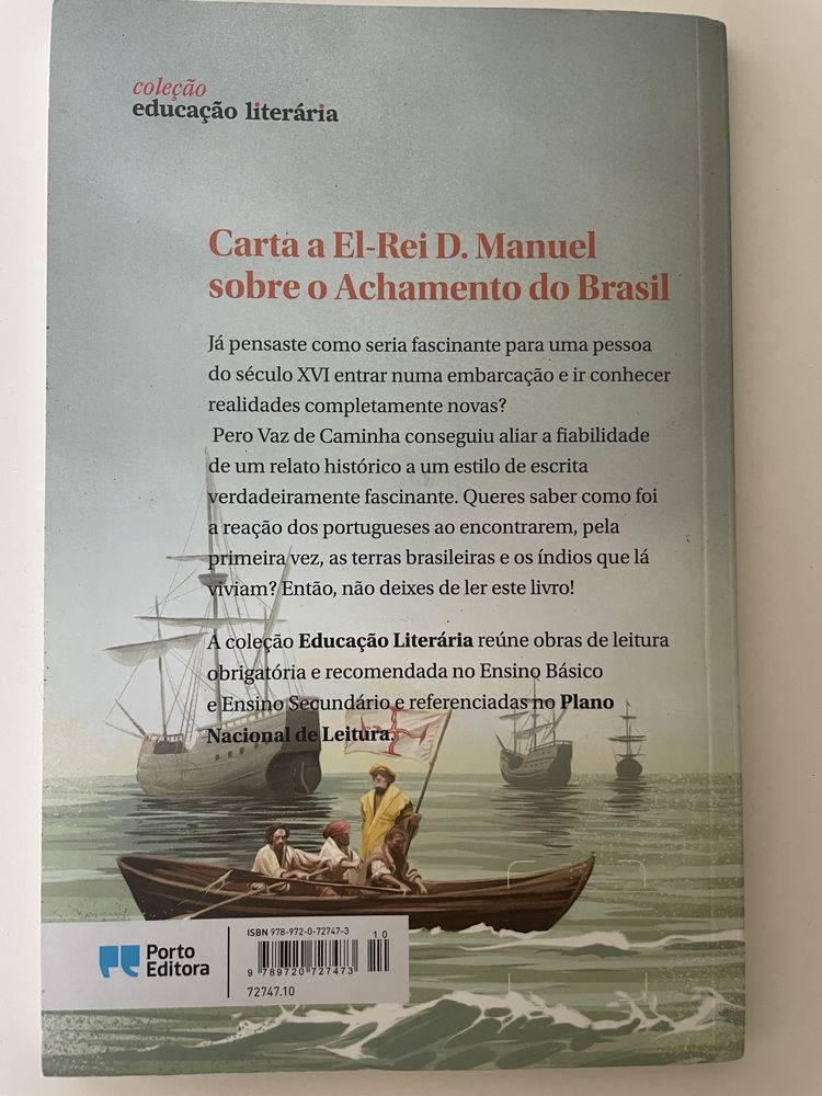 Livro “ Carta a El-Rei D. Manuel sobre o Achamento do Brasil”