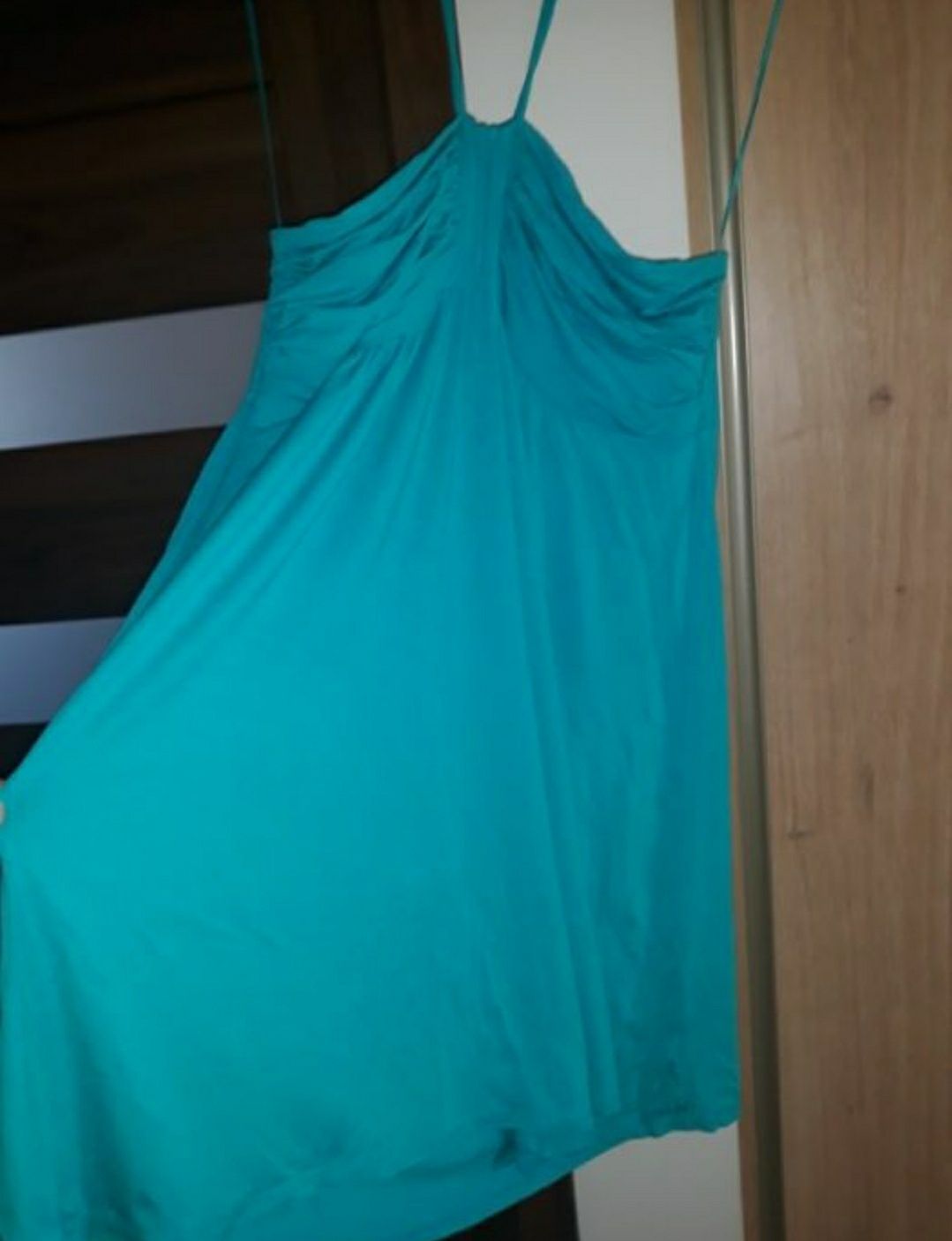 Morska, niebieska sukienka XL-XXL