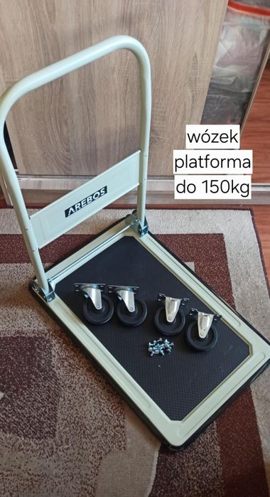 Wózek transportowy magazynowy, składany