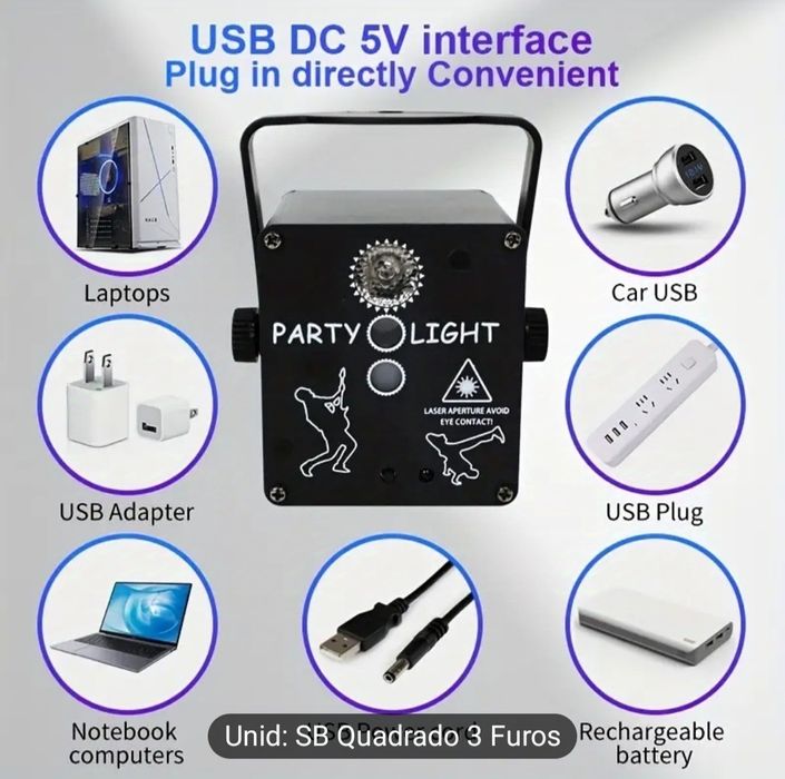 Luzes party vários efeitos