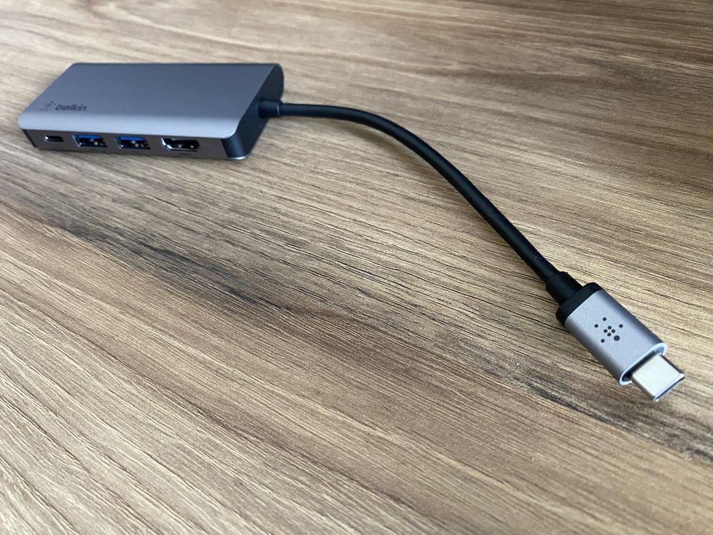 Hub adapter Belkin 4w1, HDMI 1.4, 2x USB 3.0, USB-C PD 3.0
