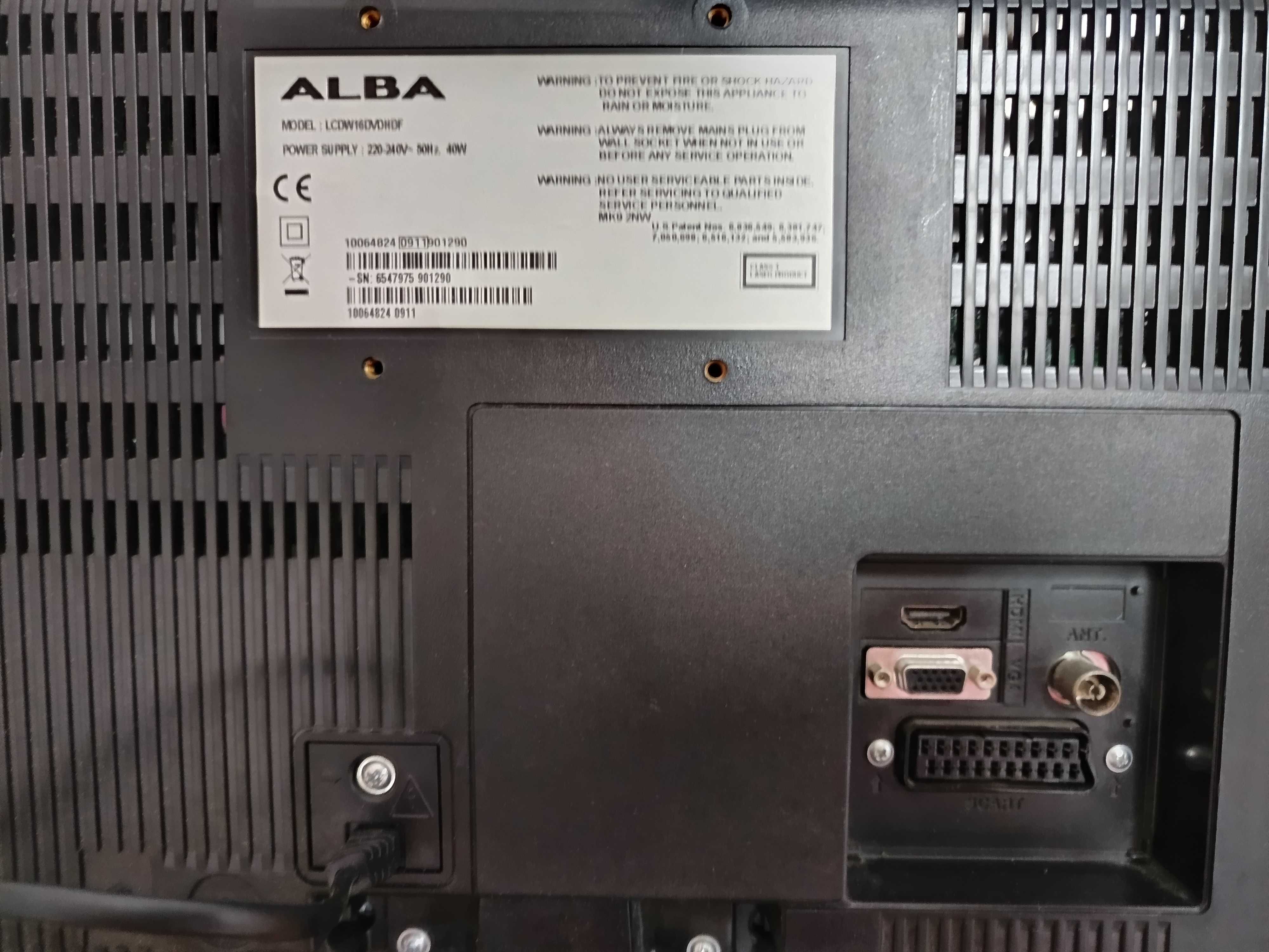 Telewizor Alba z wbudowanym DVD