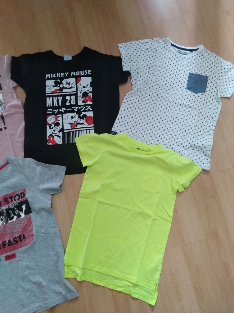 Mega paka dla chłopaka spodenki+ tshirty 134/140, 9 lat