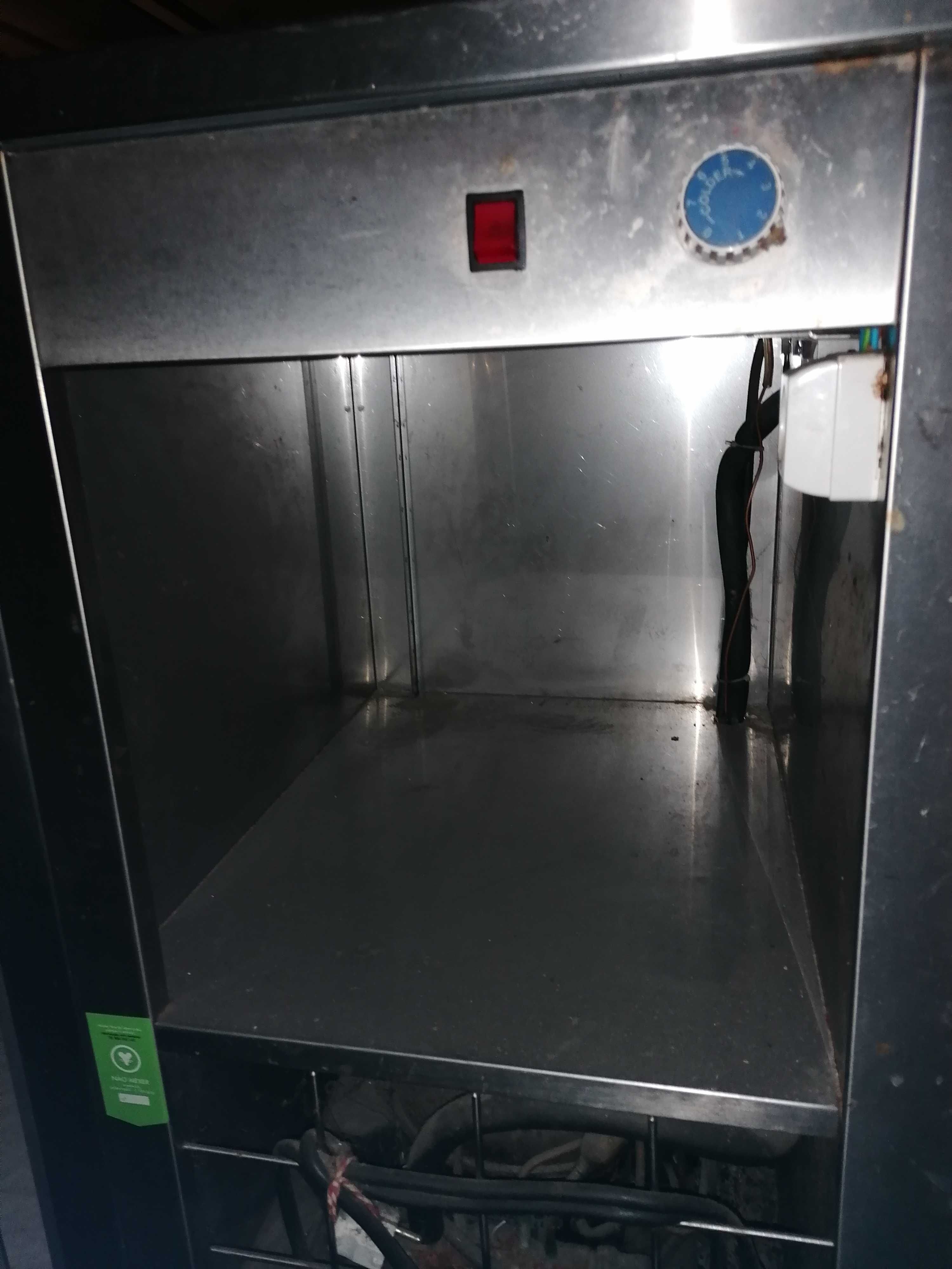 Balcão inox p/ comércio com câmara refrigeração – 1,50m – bom estado