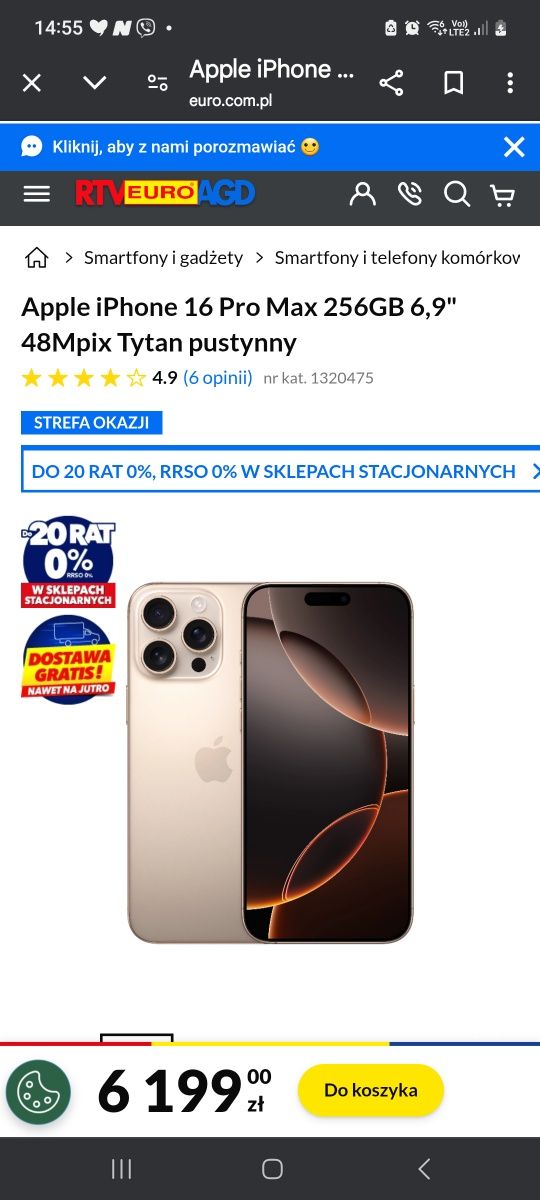 Telefon 14 Pro Max 256gb