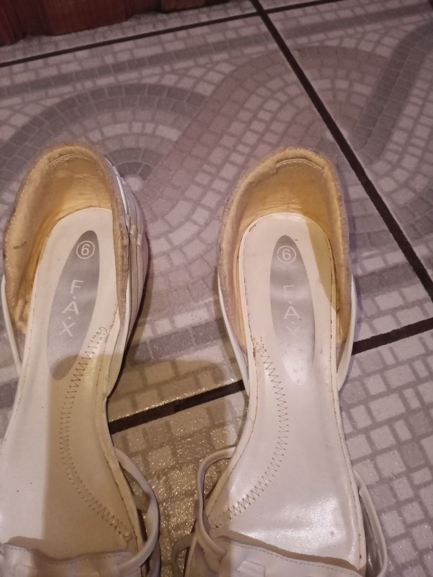 Buty sandały skórzane damskie 39