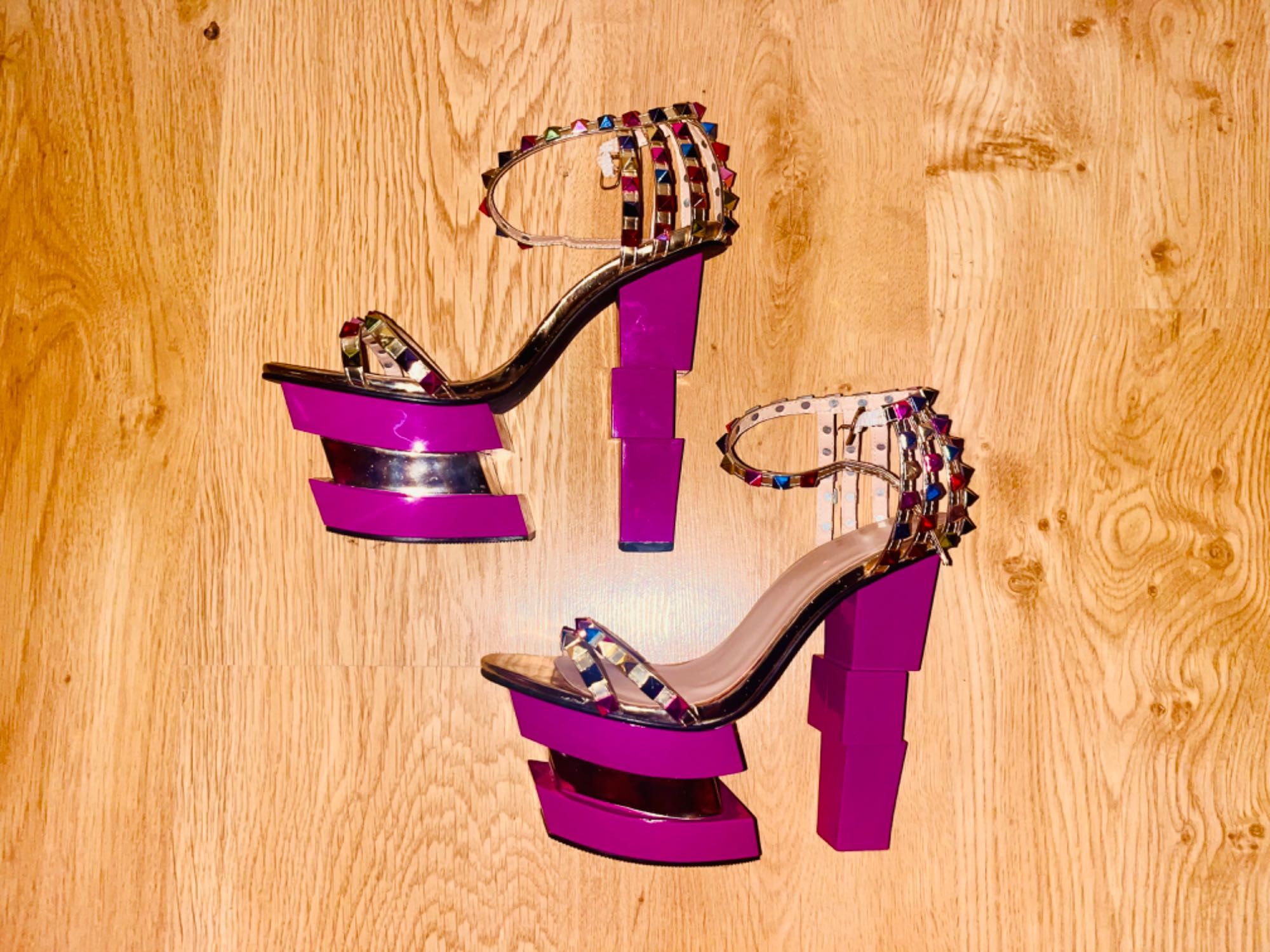Ekstrawaganckie Szpilki 39 sandały miękkie poduszki obcas 15 cm 35-42
