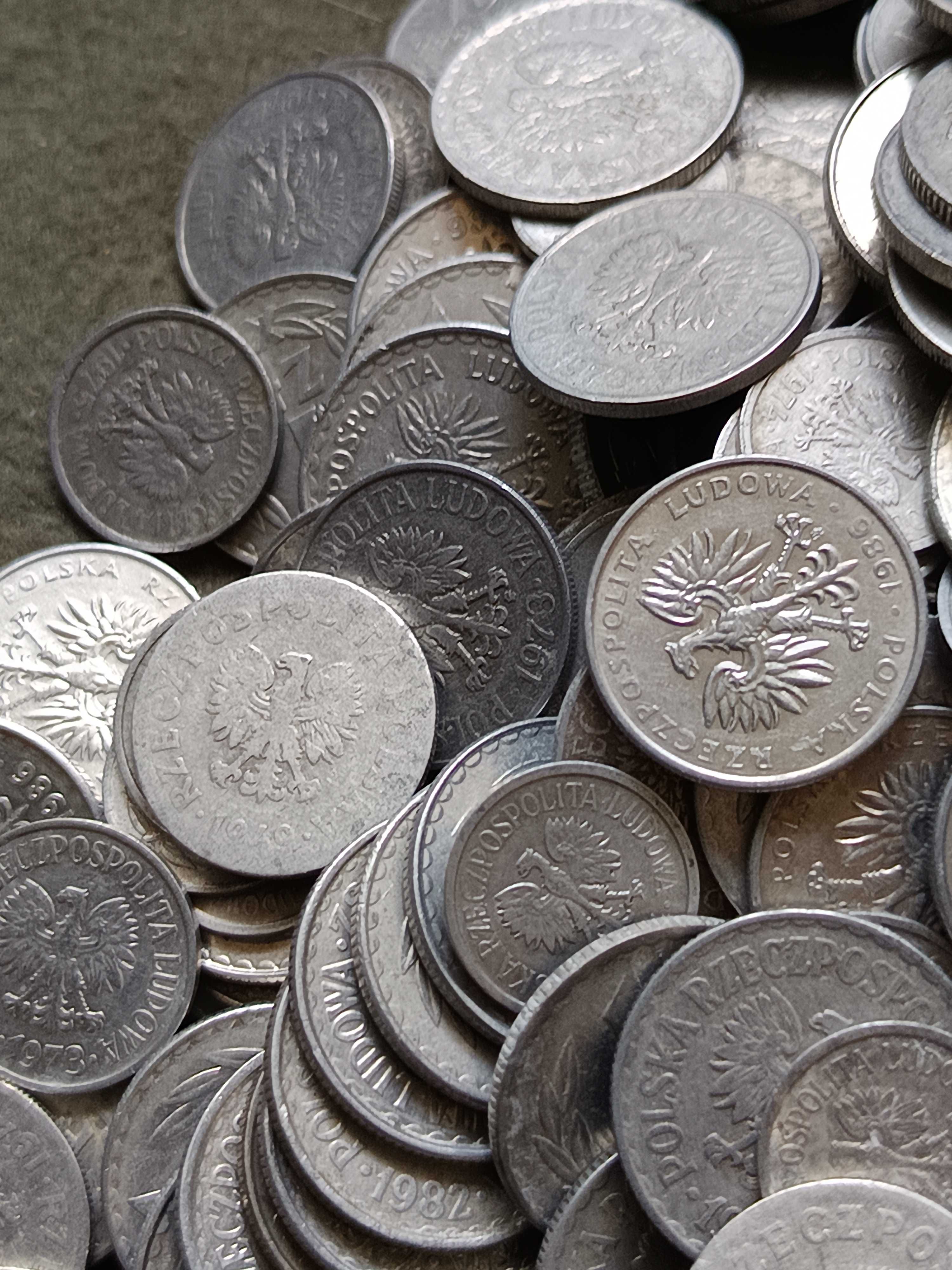 Sprzedam 1 kilogram monet aluminiowych z okresu PRL