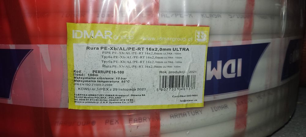 Rura PEX 16 do podlogowki 100mb