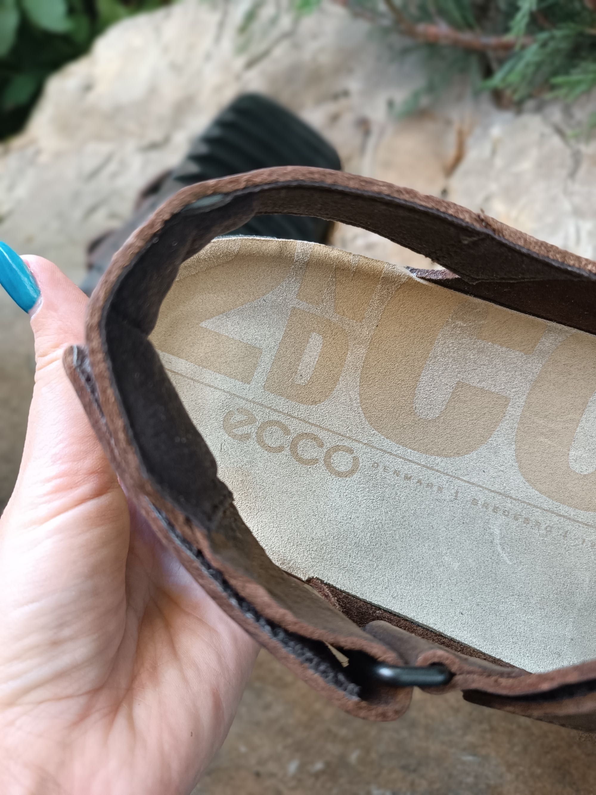 Чоловічі шкіряні босоніжки сандалі ECCO Cozmo 45 розмір
