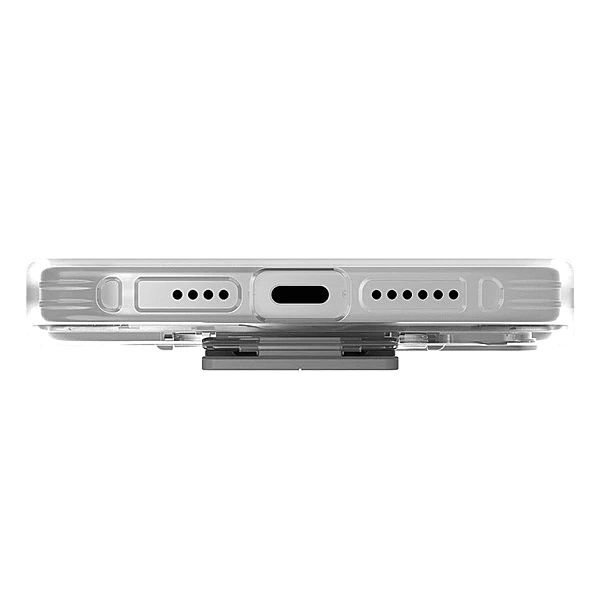 Etui UNIQ Heldro Mount na iPhone 15 Pro 6.1" z podstawką - przezroczys