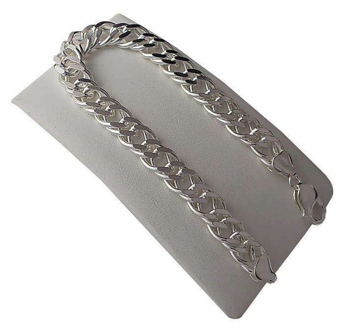 Srebrna Bransoletka Rombo 10,30 mm pr 585 Grawer Gratis