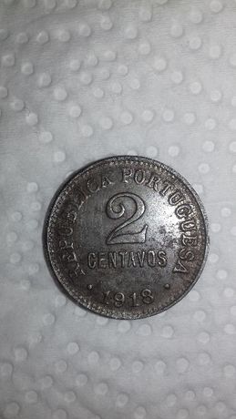 moeda 2 centavos 1918 ferro rrr