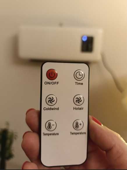 обігрівач дуйка настінний з пультом тепловентилятор кондиціонер сушарк