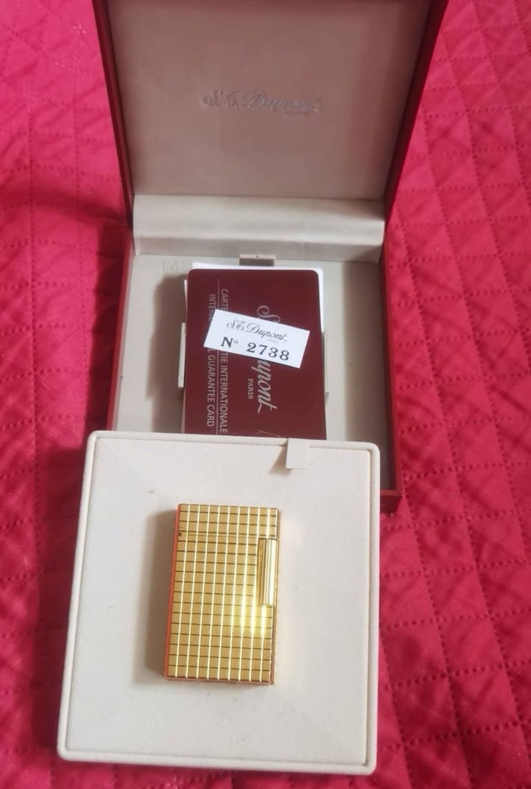 Isqueiro Dupont (banhado a ouro)