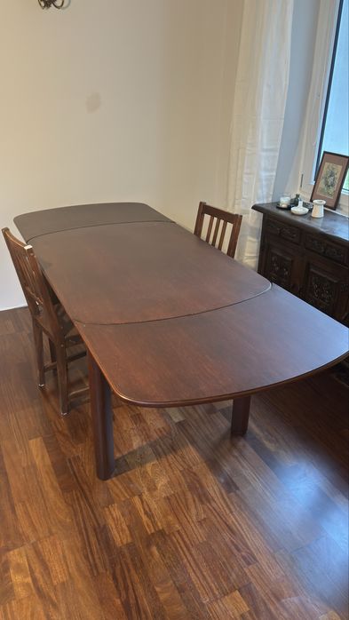 Stół rozkładany drewniany 120-210 dł. / 84 cm szer.