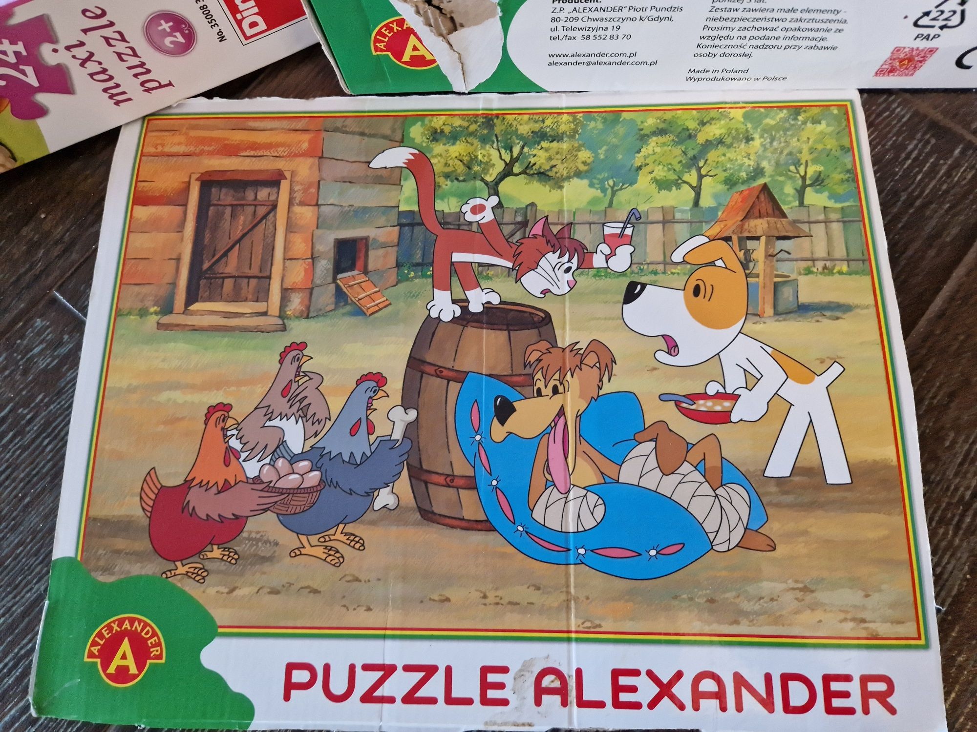 3 x puzzle dla 2-3 latka