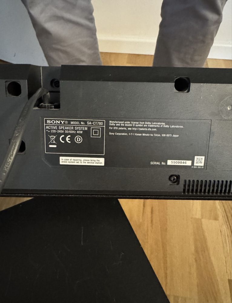 sony active speaker ct780