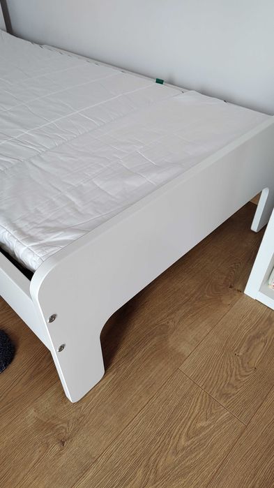 Łożko rozsuwane Ikea Slakt z materacem Vimsig 80x200 jak nowe okazja