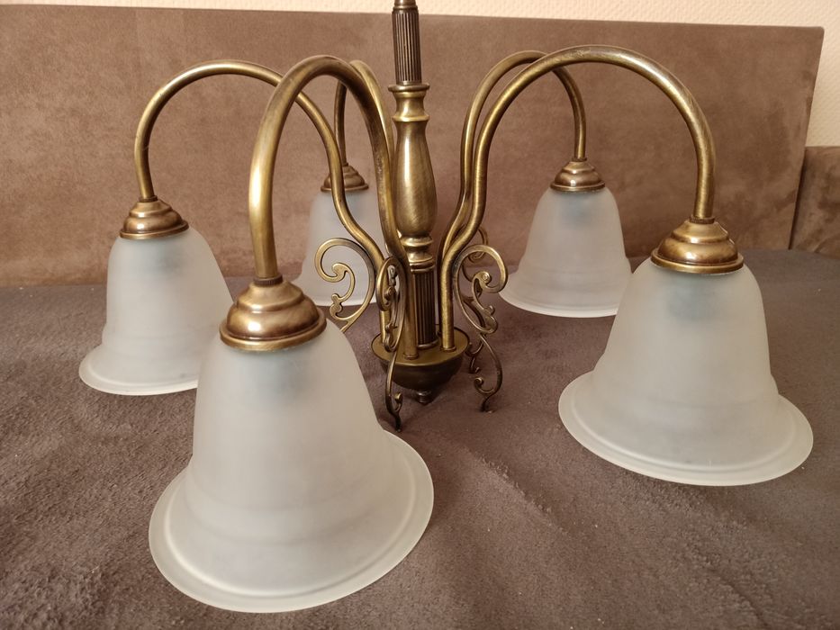 Lampa wisząca, żyrandol 5 ramion/ 5 ramienny firma HONSEL