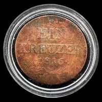 Moeda de 1 Kreuzer - 1816 - Áustria - Franz II