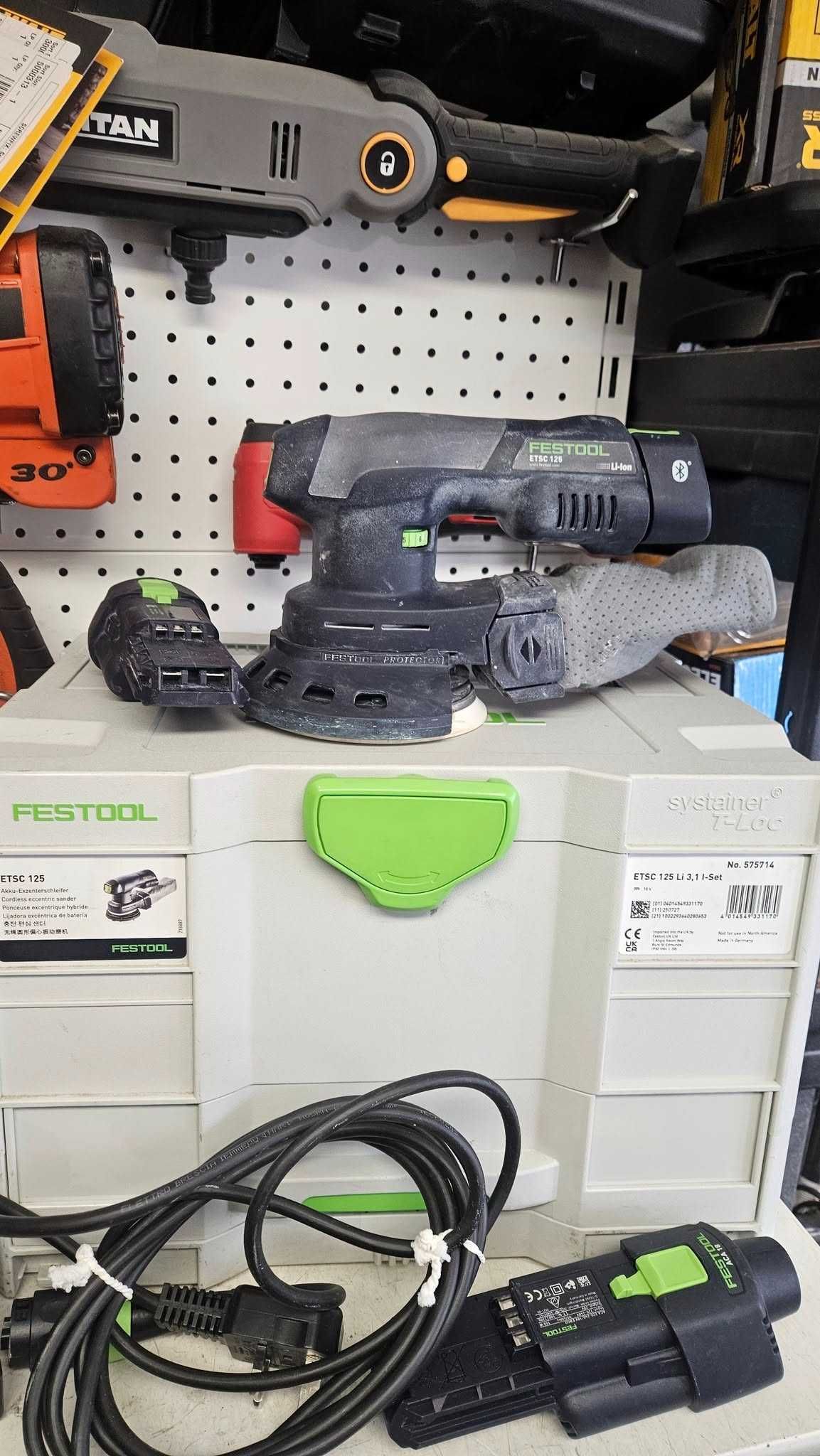 Szlifierka Mimośrodowa Festool ETSC 125 Li 3,1 I-Set + walizka