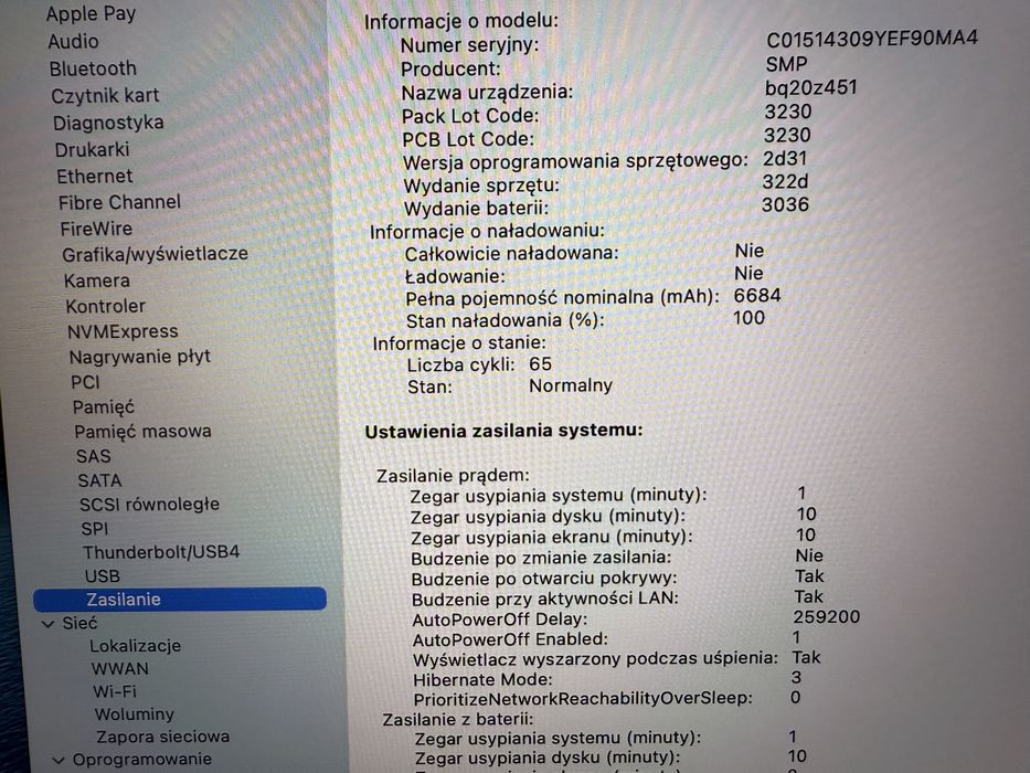 MacBook pro A1502/ 8GB/128GB/ nowa bateria / 2015/2016r MacOS Monterey