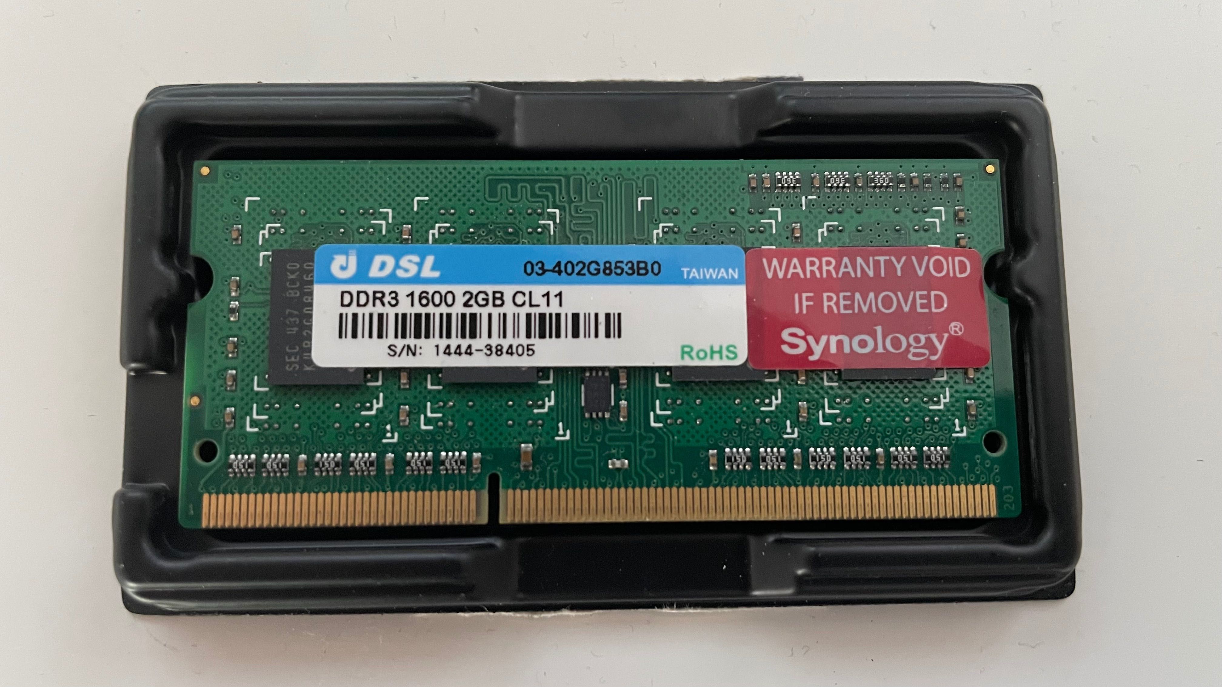 Memoria Ram 2GB DD3 1600 CL11 Synology