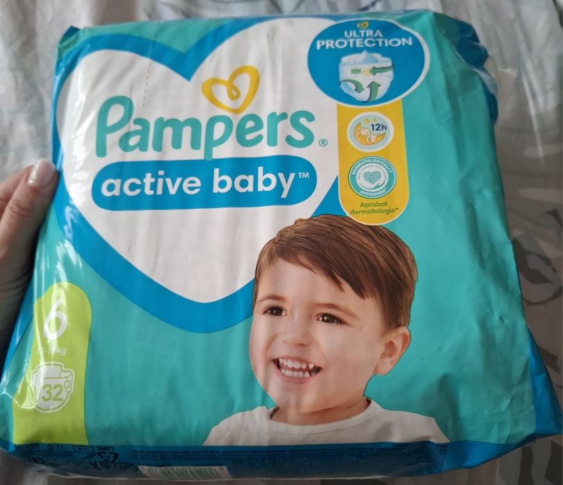 Pieluchy Pamers Atcive Baby 6 - 32szt