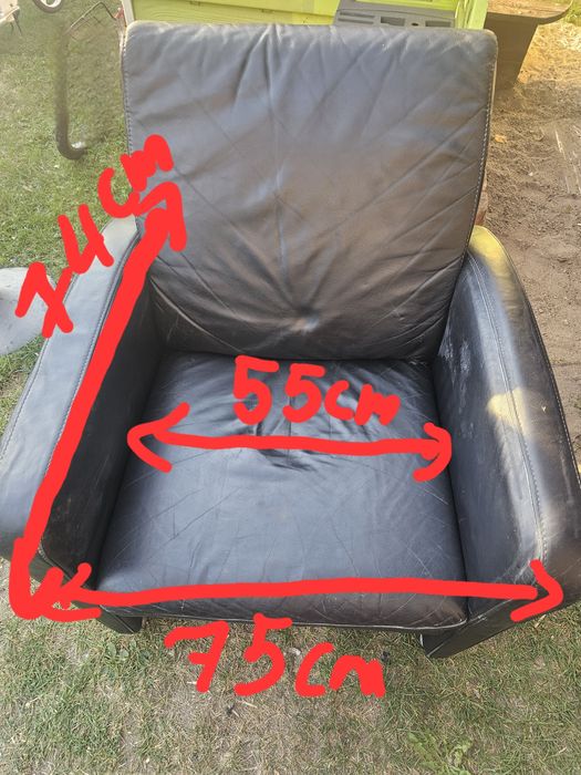 Fotel z ekoskóry