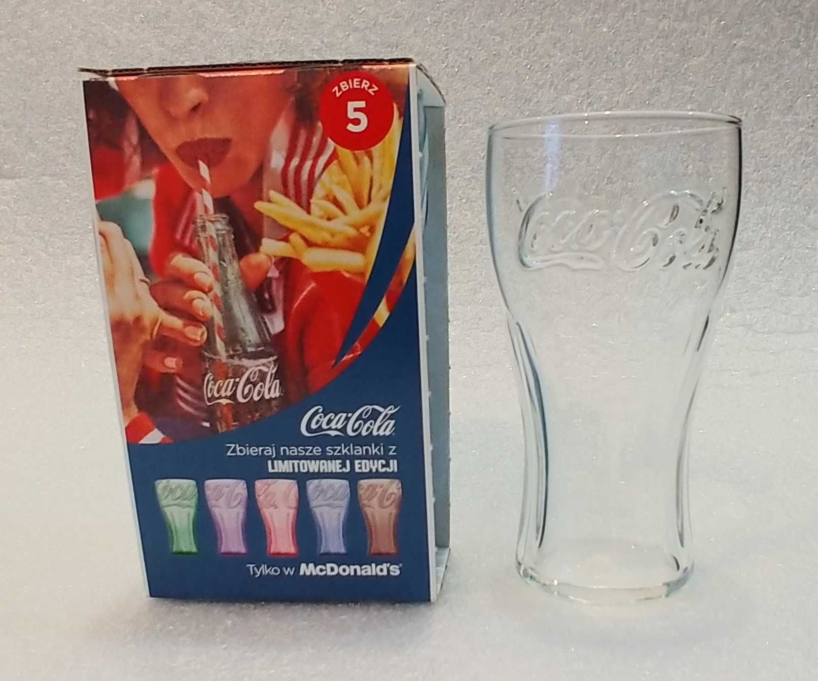 Szklanka Coca-Cola LIMITED EDITION McDonald's -zestaw 3 sztuki.