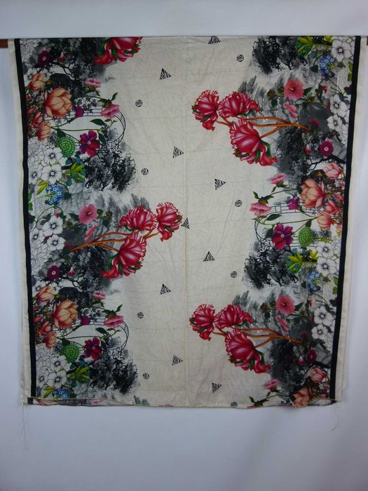 duży hinduski szal dupatta Indie 220 x 102 cm