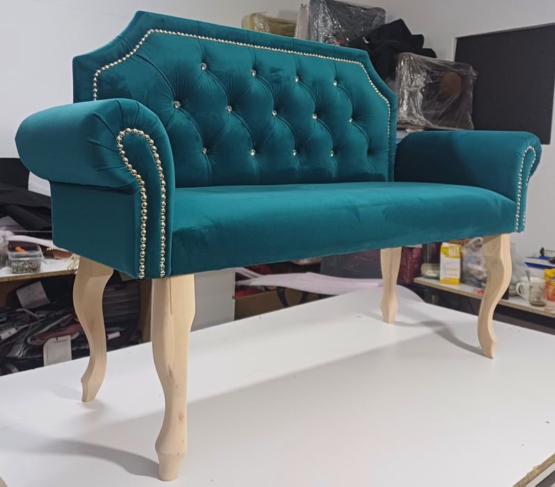 Ławka tapicerowana glamour