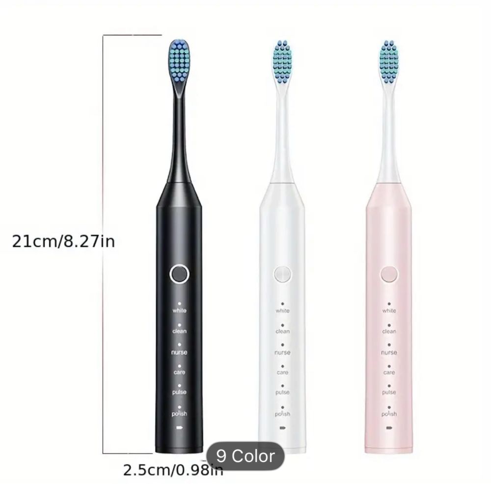 Escova de Dentes Elétrica Inteligente – 6 Modos de Vibração