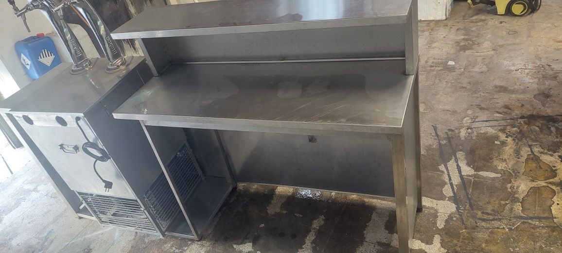 Movel inox com maquina de imprial