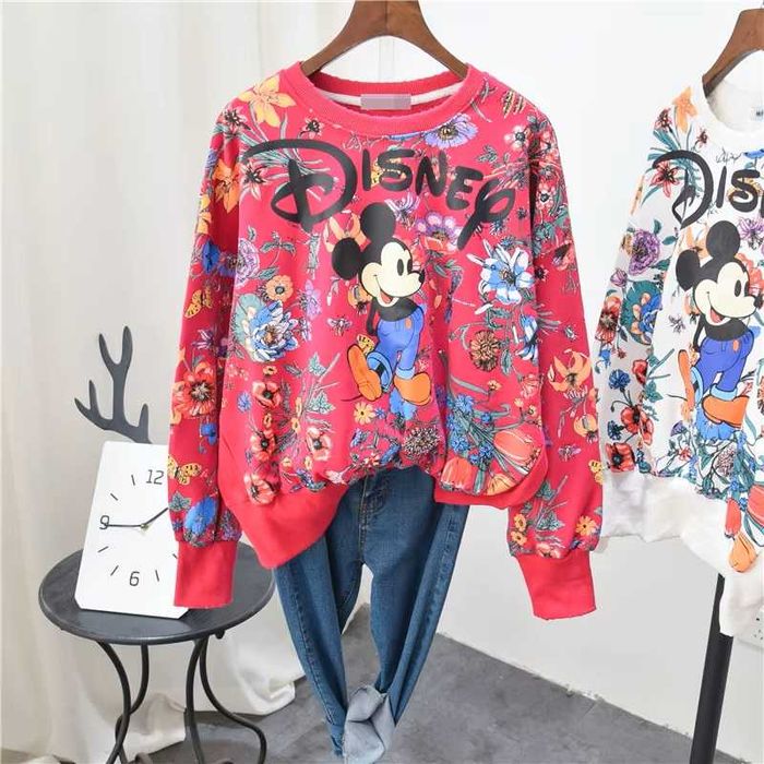 Disney Mickey Mouse damskie bluzy 3 kolory