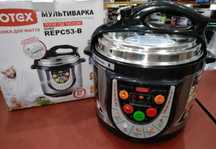 Мультиварка Скороварка Пароварка Rotex REPC53B/ 5 л/ 900 Вт/ новая