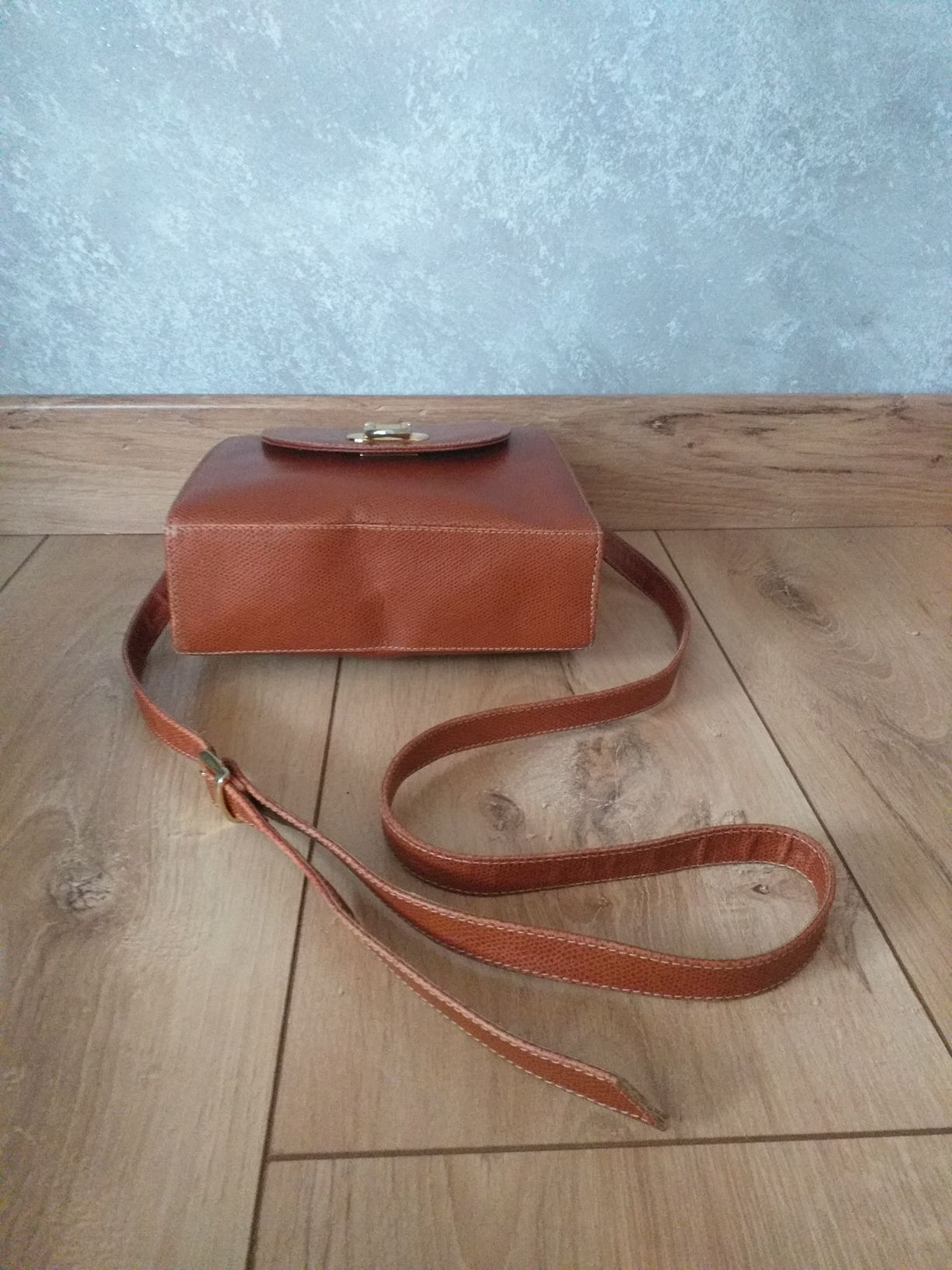 BALLY UNIKAT VINTAGE oryginalna skóra naturalna saffiano torebka mała