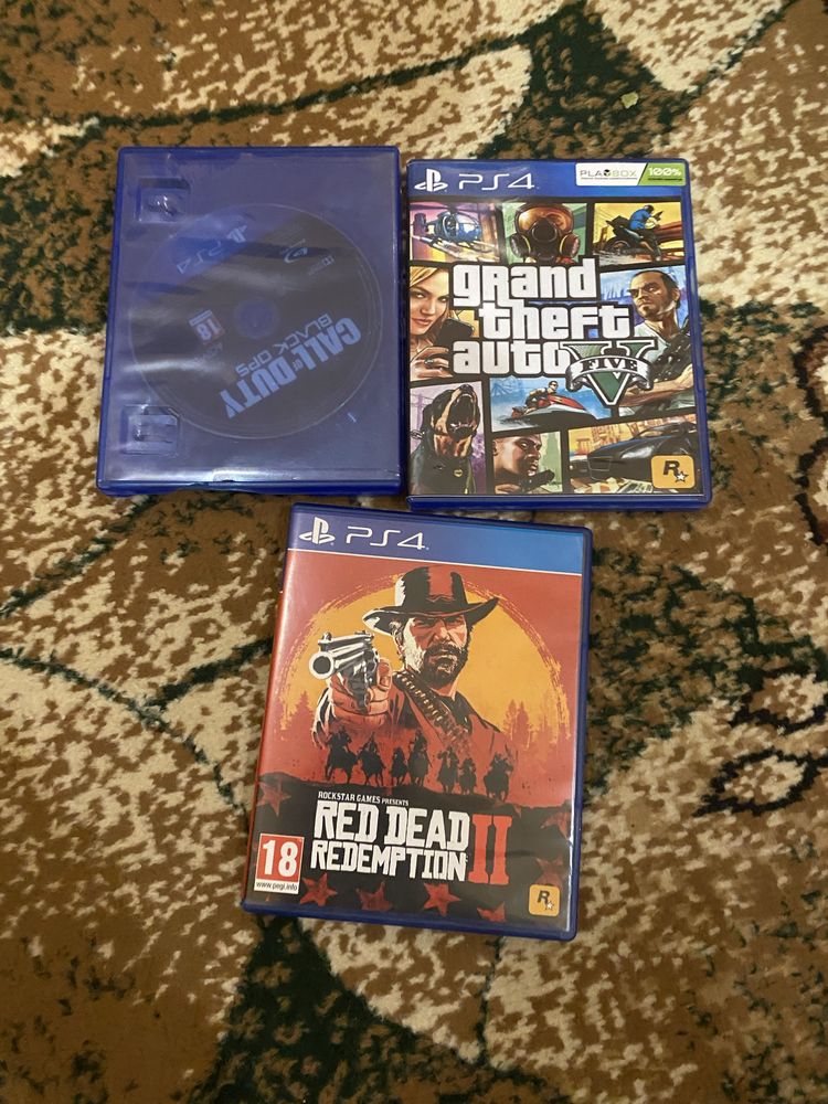 Ps4 slim 500gb +3 игры