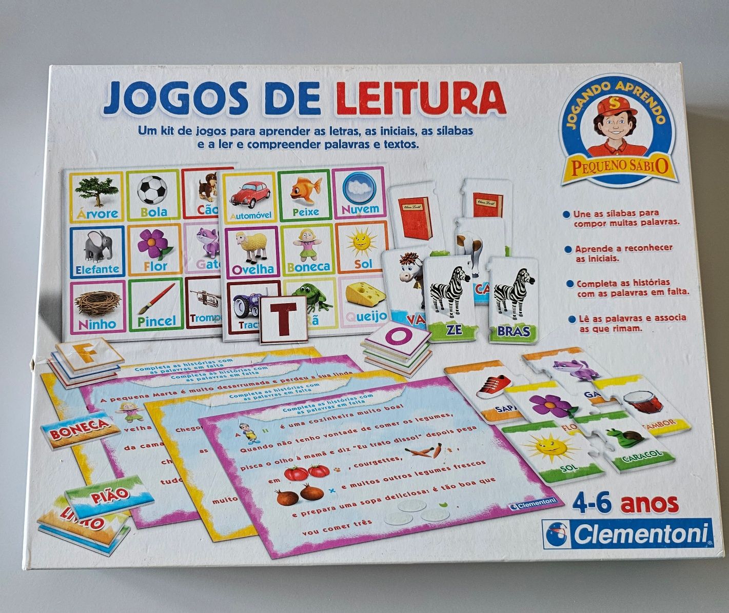 Jogo de leitura didáctico (4 a 6 anos)