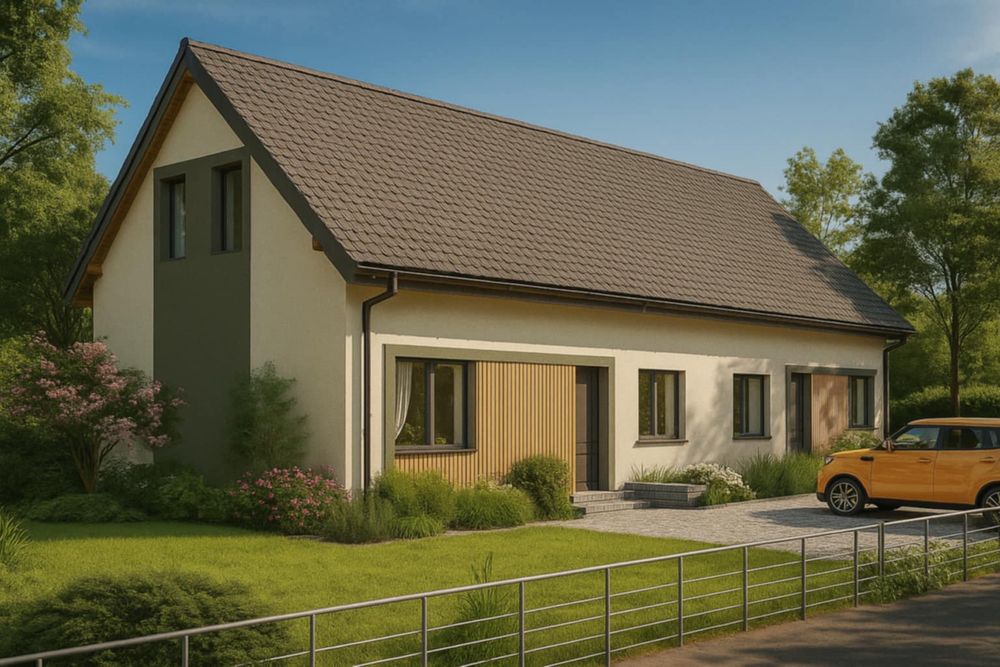 Dom jednorodzinny w zabudowie blizniaczej