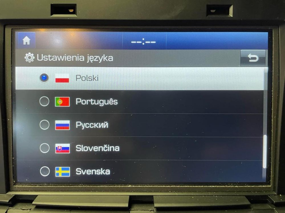 Radio Hyundai Tucson Kona Santafe USA konwersja polski mapy kodowanie