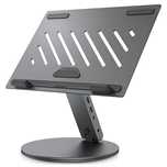 Spigen Ld204H Laptop Stand Hub Space Grey