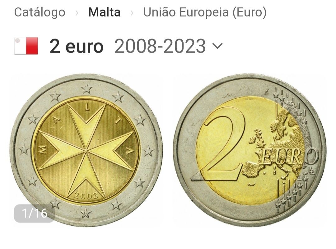 Moeda 2€, Malta 2008
