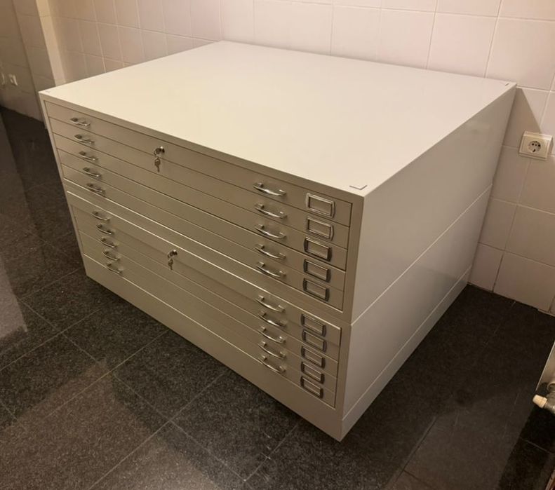 Arquivo de 5 Gavetas Metalico Desenho A0 Resistente Pin Cinza ou Preto