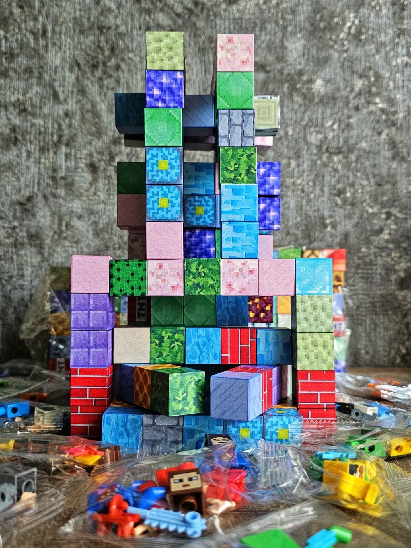 Minecraft кубики, магнітні блоки.  9 грн один.