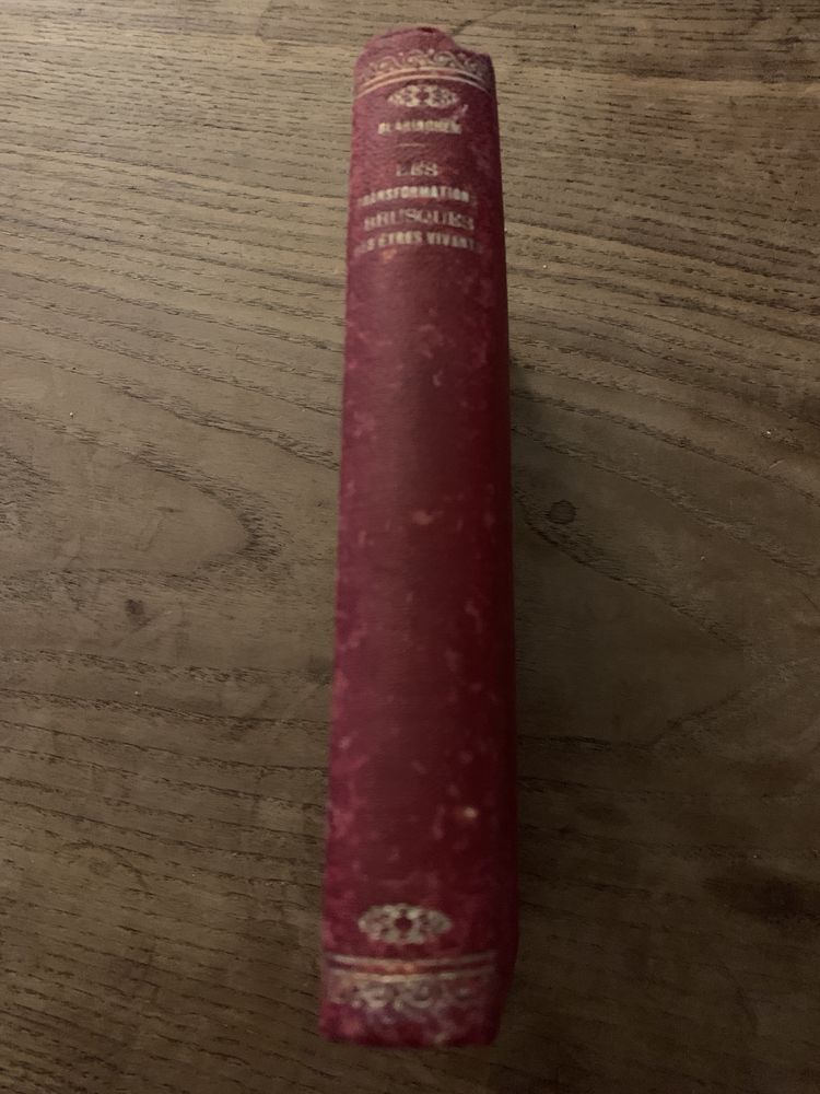 Edição 1911 Lês Transformations brusques dês êtres vivants