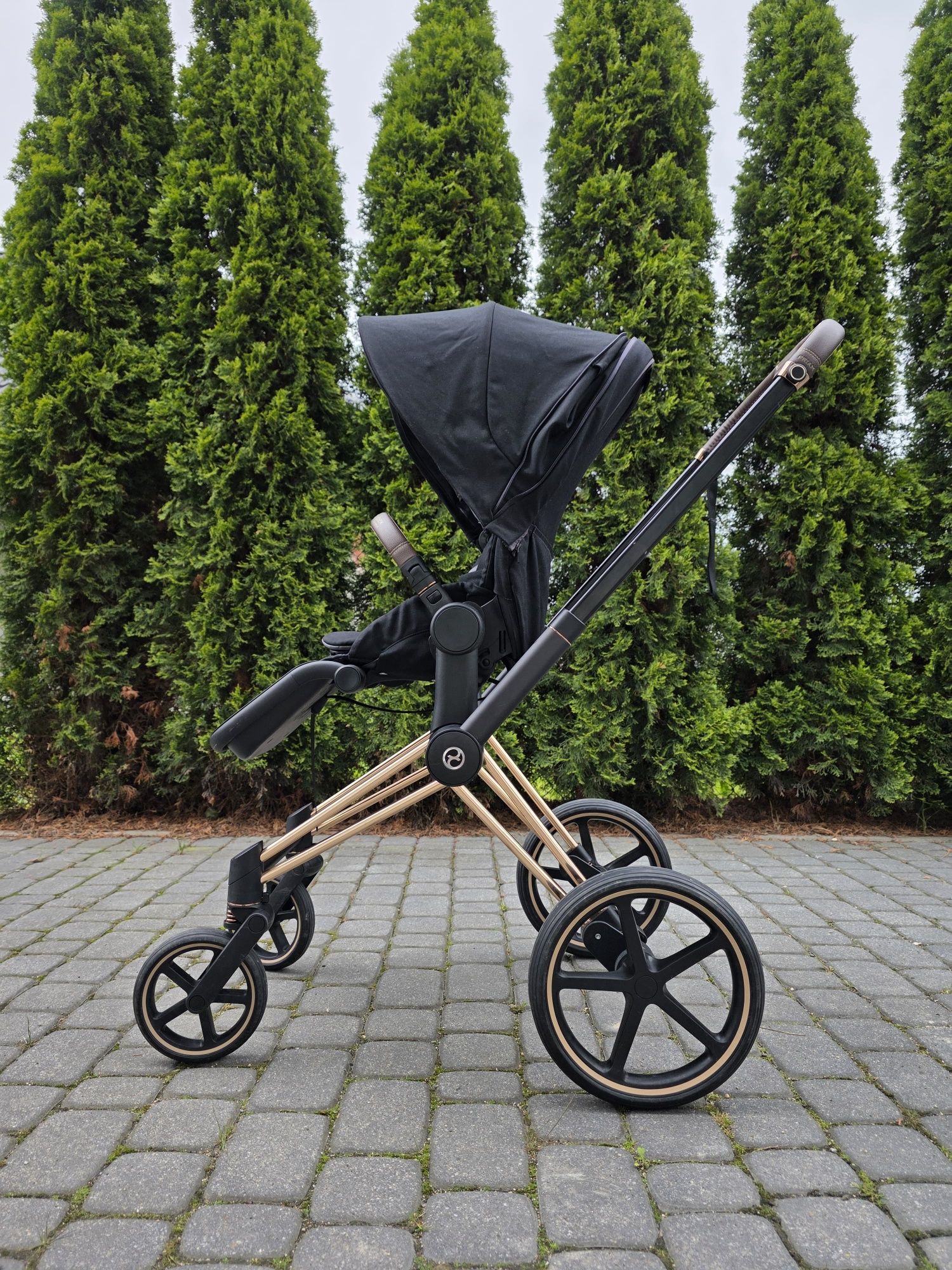 CYBEX PRIAM 4.0 PLATINIUM  wózek głęboko spacerowy zestaw 4w1  + baza