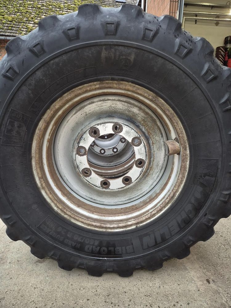 Шини б/у з дисками  460/70R24 MICHELIN BIBLOAD 159A8/159B 18PR TL